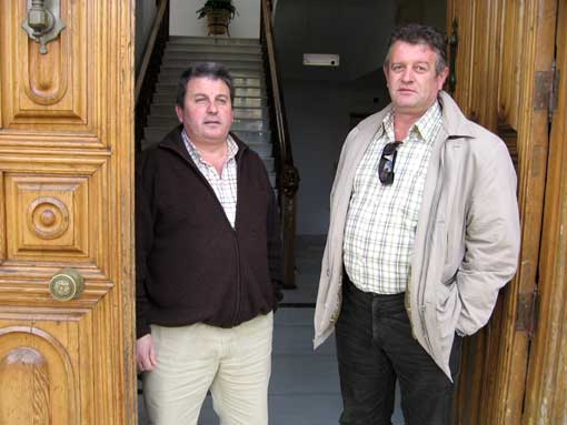  Salustiano Pérez y Paco Martín, alcaldes de Fornes y Játar respectivamente 