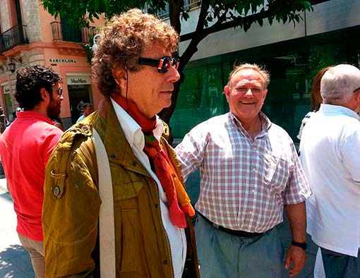 El periodista Jesús Quintero se interesó por las reivindicaciones de las ELAs El periodista Jesús Quintero se interesó por las reivindicaciones de las ELAs