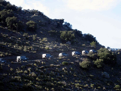 Participantes en la Ruta 4x4 Andalucia de Punta a Cabo