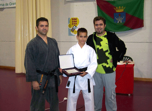 Antonio Mateo, Kevin y el concejal de Deportes, Javier Molina