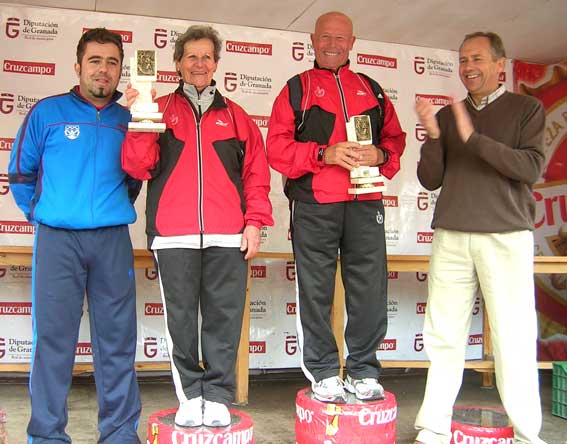  Adolfo Sánchez, de 74 años,  y a su mujer, María Moleón, de 70 años fueron los más veteranos de la prueba 