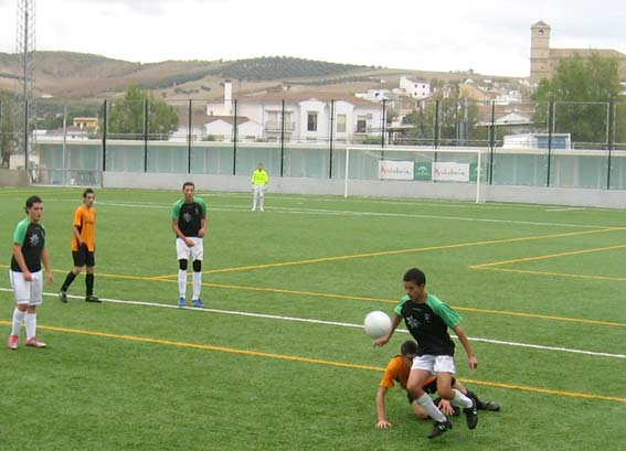  Jugada de este encuentro de la liga juvenil 