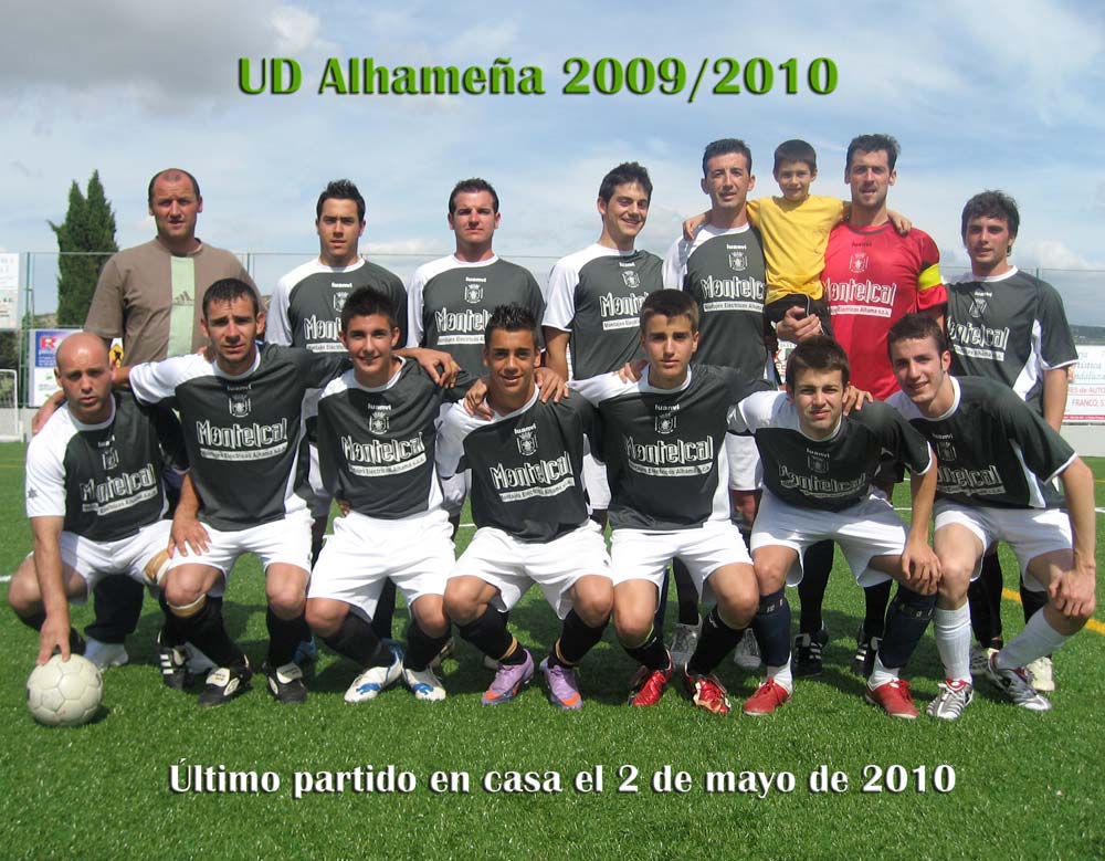 El equipo con el que la UD alhameña despidió la temporada 2009/2010 en Alhama El equipo con el que la UD alhameña despidió la temporada 2009/2010 en Alhama