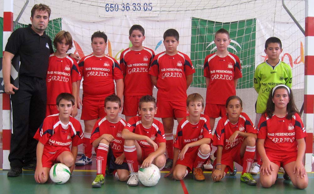  Equipo alevín de fútbol sala, temporada 2010/2011 