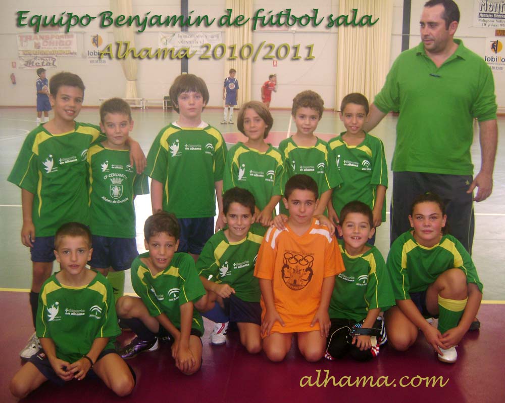  Equipo benjamín de fútbol sala, de Alhama - Pulsa para agrandar 