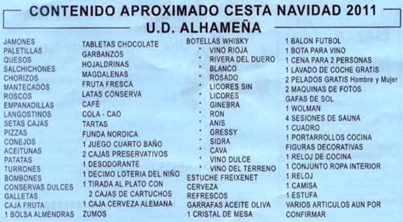 Parte del conteido de la cesta Parte del conteido de la cesta