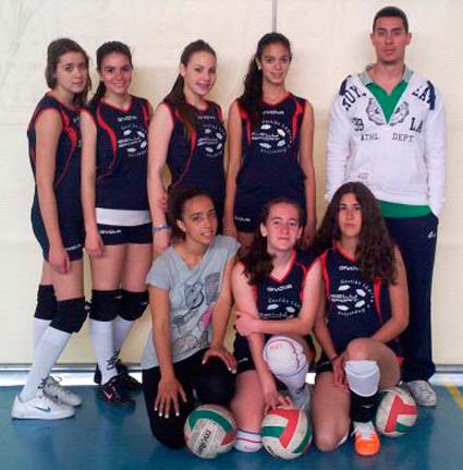  Equipo cadete de Alhama de voleibol 