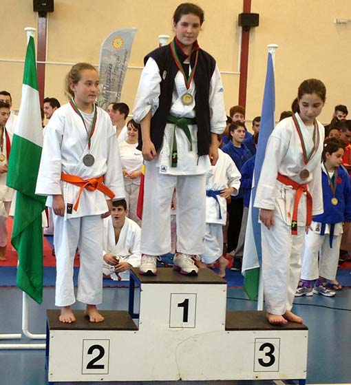 Alicia Correa, campeona en su categoría, primer puesto