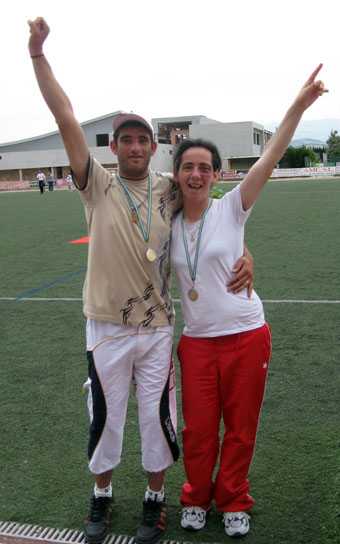 Javi y Manoli, campeones del día