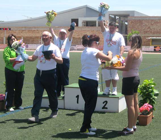  Antonio Pinos,, Antonio García y Miguel Arrabal fueron medalla de plata en triplete 