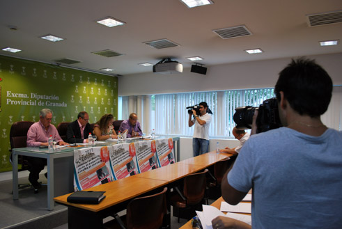 Momento de la presentacion en la sede de la Diputación Provincial Momento de la presentacion en la sede de la Diputación Provincial