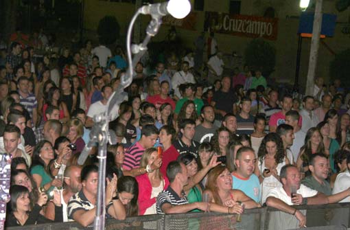 Ambiente en el escenario del paseo