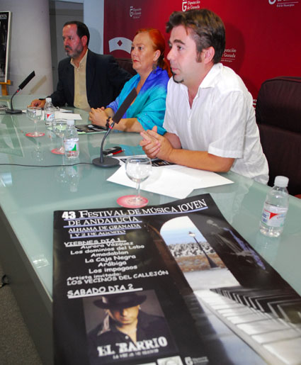  Javier Molina Castañeda, Concejal Director del Festival, durante la rueda de prensa en la Diputación Provincial de Granada