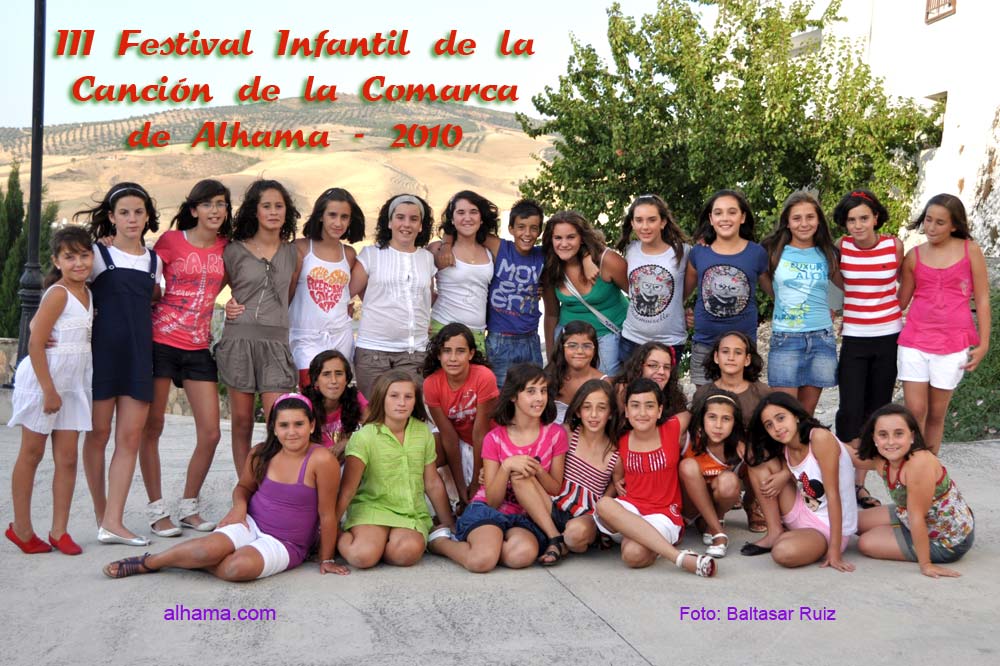 Participantes del III Festival Infantil de la Canción de la Comarca de Alhama, 2010 / PULSA PARA AMPLIAR Participantes del III Festival Infantil de la Canción de la Comarca de Alhama, 2010 / PULSA PARA AMPLIAR