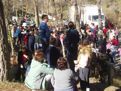 Participantes en la comida campestre del domingo 