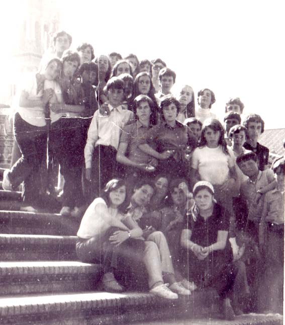  Viaje fin de curso a Sevilla, de 7º y 8º de primaria, año 1974 