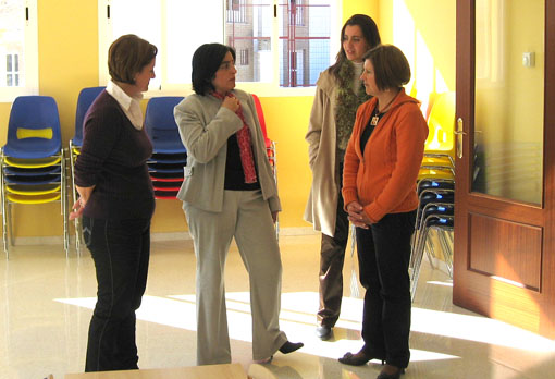  La Delegada conversó con las titulares de la guardería 