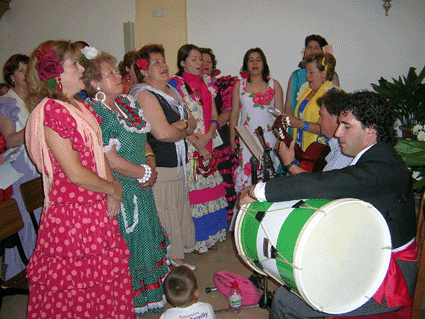 El coro rociero canta a San Antonio El coro rociero canta a San Antonio