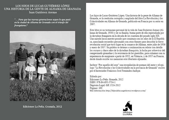 Cartel -Hijos de Lucas Gutiérrez-