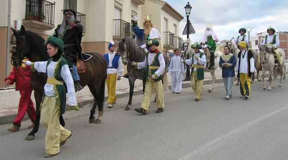  La entrada del séquito real en Alhama 