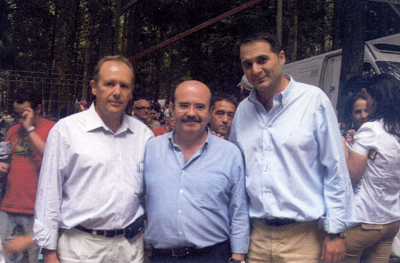 Francisco Escobedo con Gaspar Zarrías en Galicia