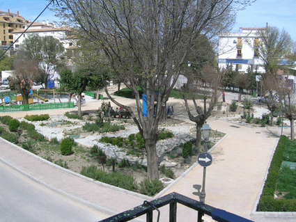 La plaza Duque de Mandas en marzo de 2006