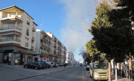  La columna de humo era visible desde toda Alhama 