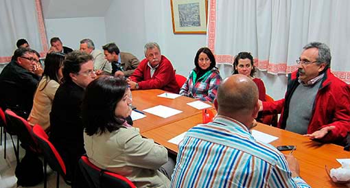 Imagen de la reunión con Manuel Morales el pasao mayo