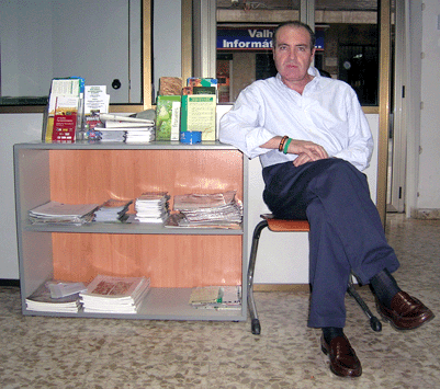 Manuel del Pino, en la sede de ASAJA-Granada
