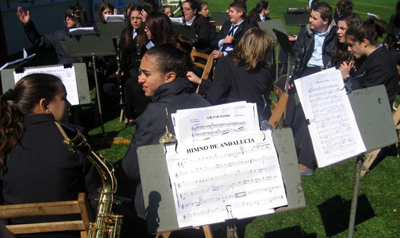 En la partitura el himno de Andalucía En la partitura el himno de Andalucía