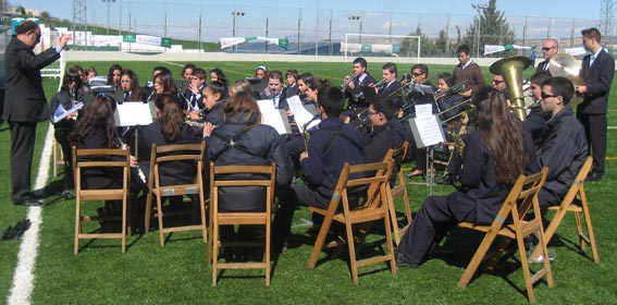 La banda interpretó diversas piezas musicales La banda interpretó diversas piezas musicales
