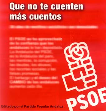  Folleto anti-PSOE repartido por el PP en Alhama 
