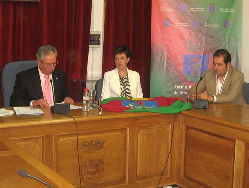 Intervención del alcalde de Alhama, José Fernando Molina Intervención del alcalde de Alhama, José Fernando Molina