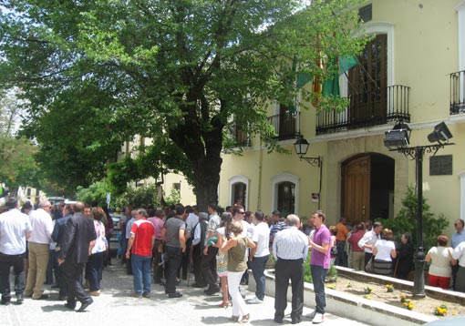 Salida del pleno de investidura Salida del pleno de investidura