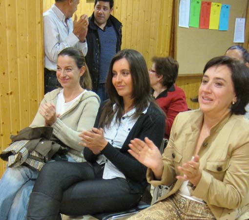 Momento de conocer el resultado de la votación y ser proclamada Sandra Secretaria General Momento de conocer el resultado de la votación y ser proclamada Sandra Secretaria General