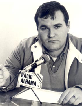  Antonio Gordo en uno de sus programa de Radio Alhama, corría el año 1984 