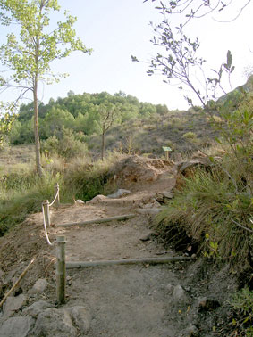 Inicio del sendero del Mirador 