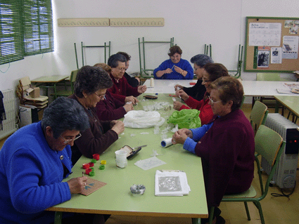 Haciendo flores en El Turro