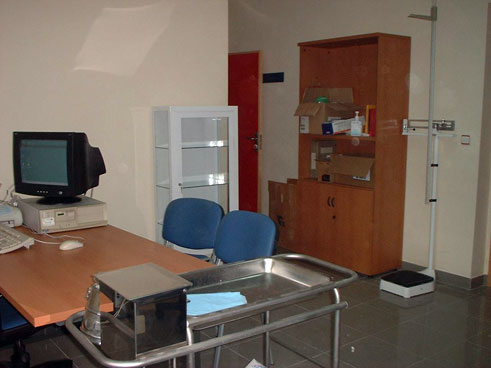 Vista del interior de la consulta médica