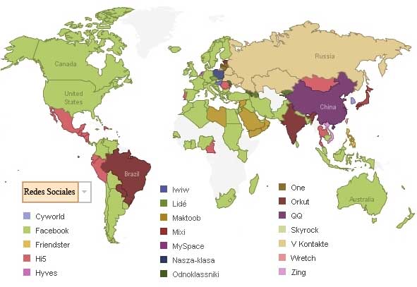  Mapa de influencia de las redes sociales 