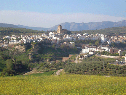 Vista de Alhama desde la Mesa del Baño