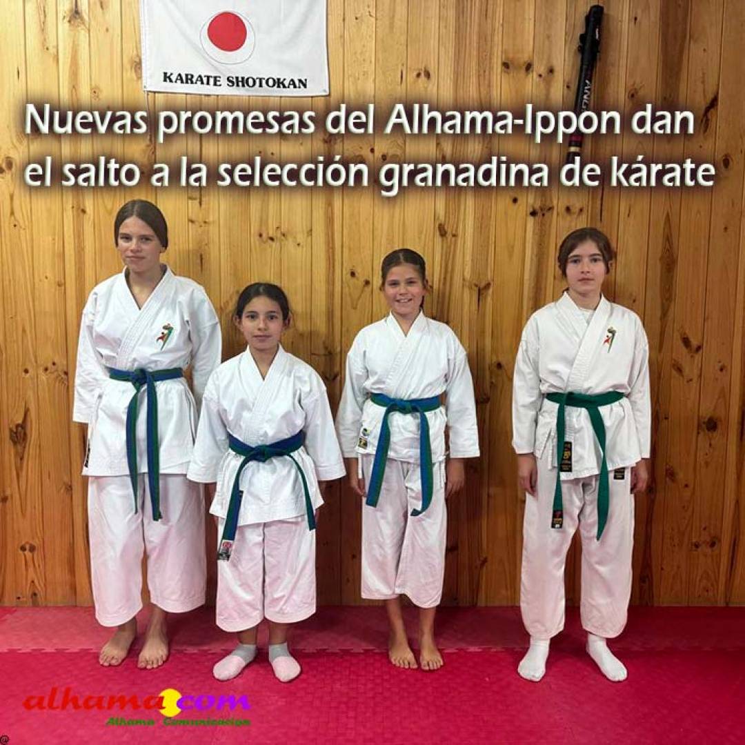 Nuevas promesas del Alhama-Ippon dan el salto a la selección granadina de kárate