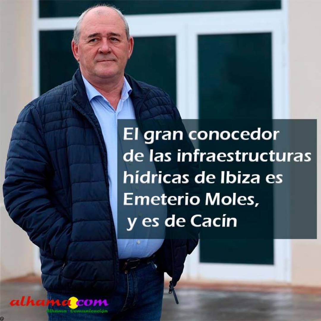El gran conocedor de las infraestructuras hídricas de Ibiza es Emeterio Moles, y es de Cacín