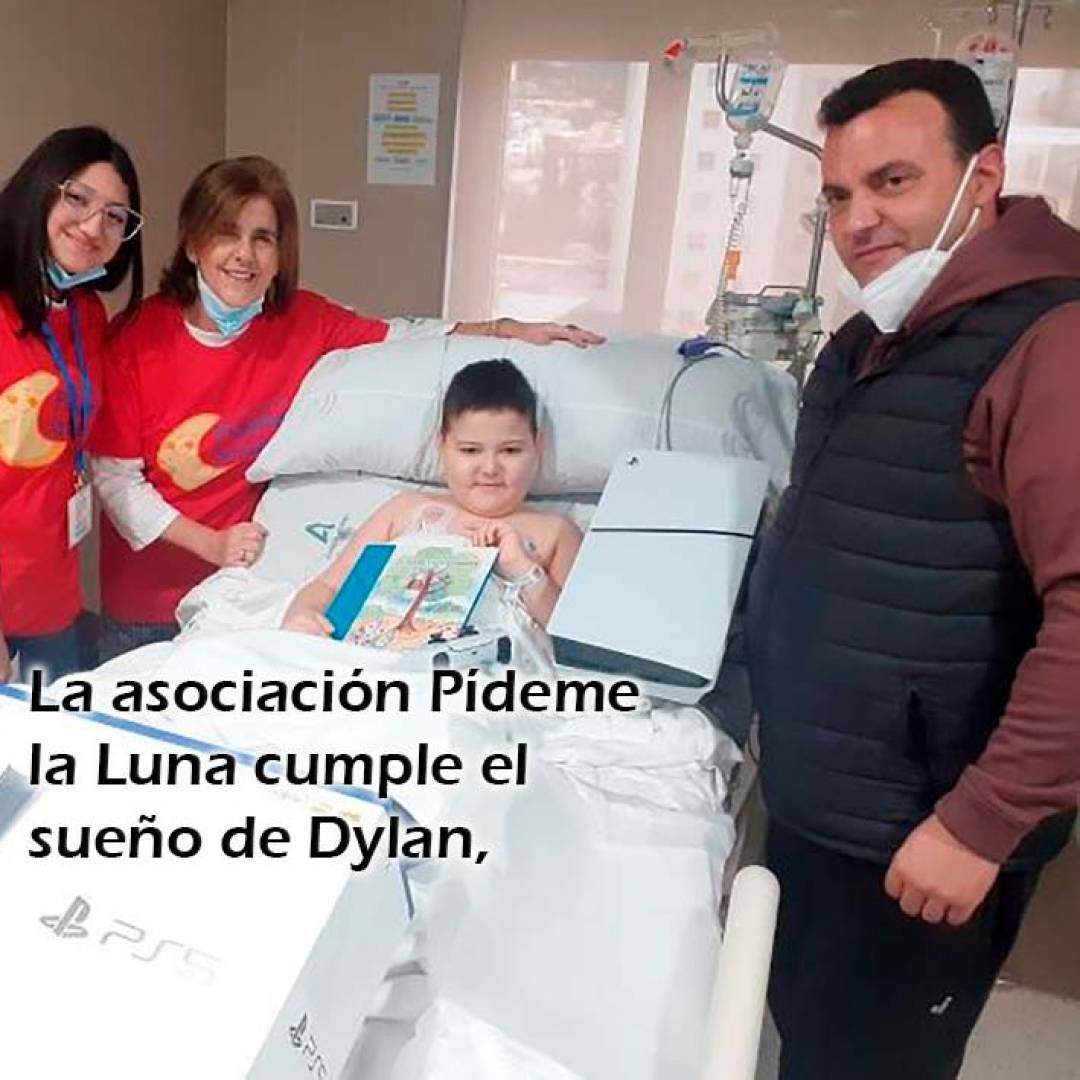 La asociación Pídeme la Luna cumple el sueño de Dylan, paciente oncológico en la UCI del Hospital Virgen de las Nieves