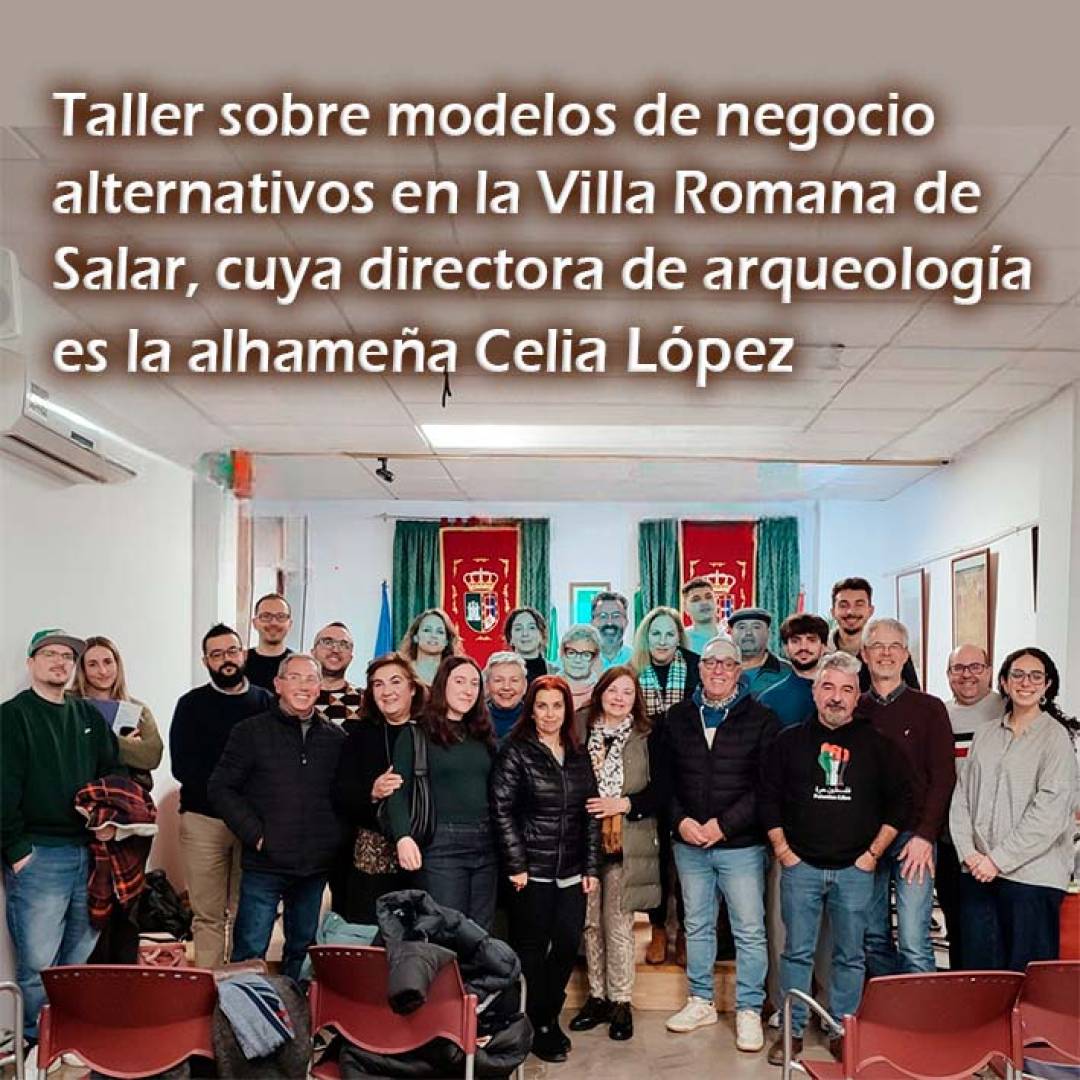 Taller sobre modelos de negocio alternativos en la Villa Romana de Salar, cuya directora de arqueología en la alhameña Celia López