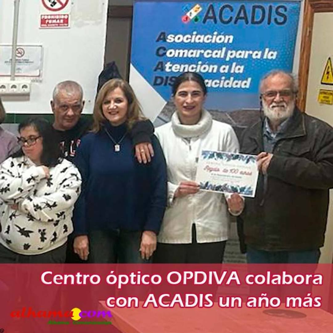 Centro óptico OPDIVA colabora con la asociación ACADIS un año más