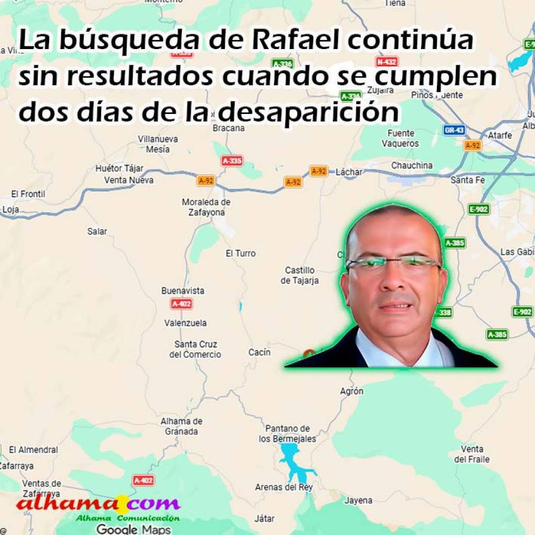 La búsqueda de Rafael continúa sin resultados cuando se cumplen dos días de la desaparición