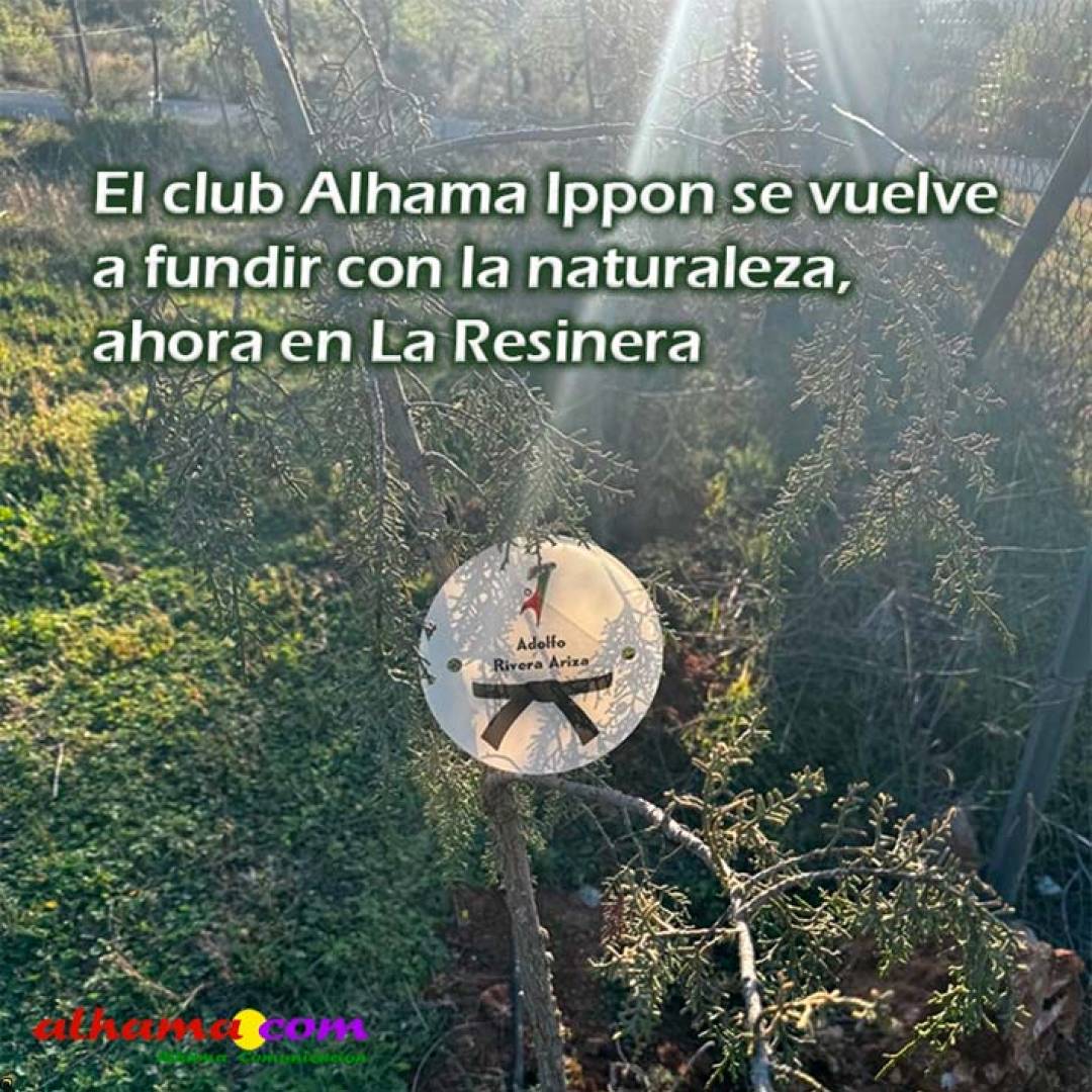 El club Alhama Ippon se vuelve a fundir con la naturaleza, ahora en la Resinera