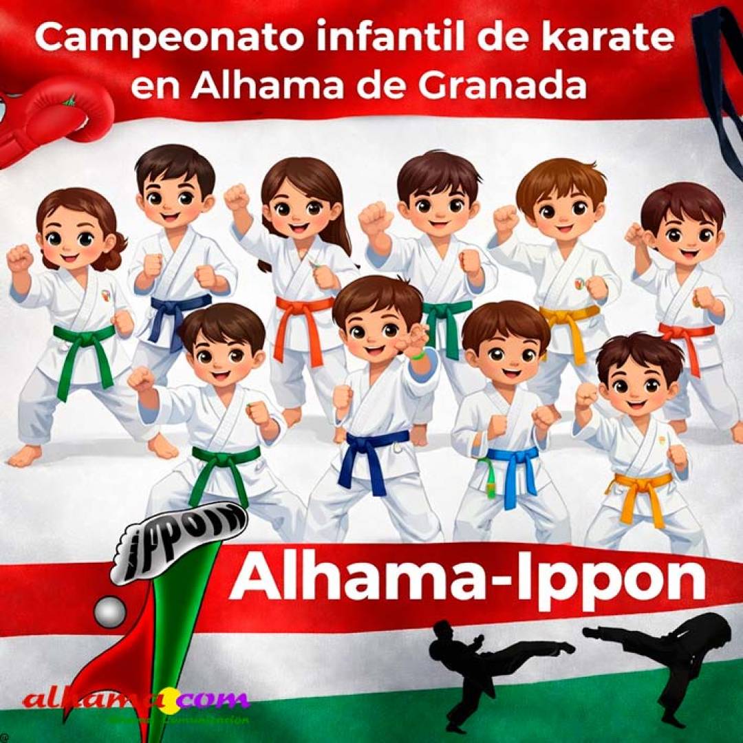 Campeonato infantil de karate en Alhama de Granada 