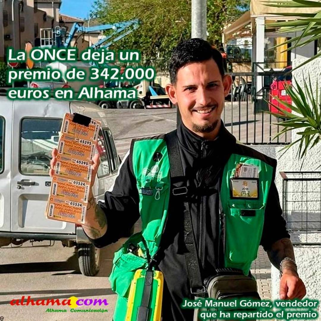 La ONCE deja un premio de 342.000 euros en Alhama a través del Eurojackpot